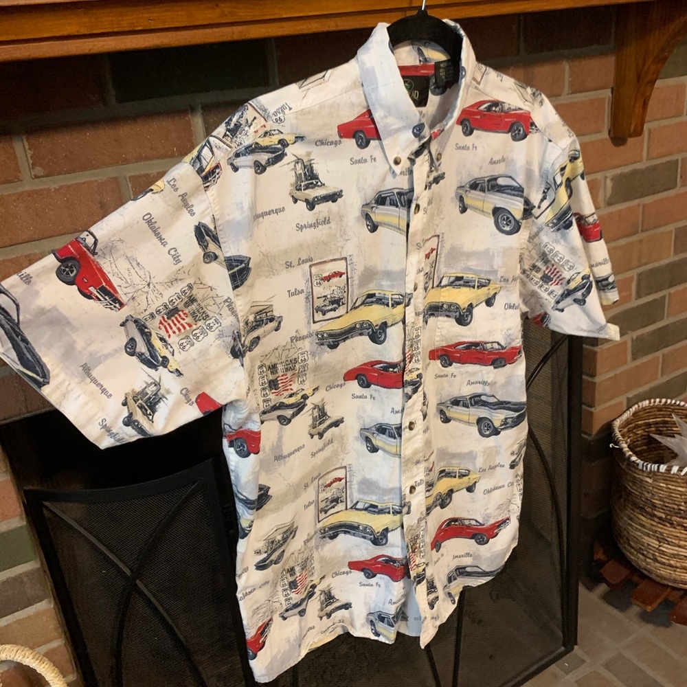 M/L vintage American Classics Muscle Car Casual Shirt - Picture 6 of 10